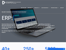 Tablet Screenshot of dynamics-resources.com